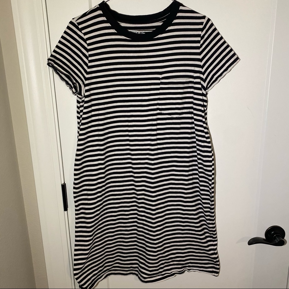 Striped T-shirt dress